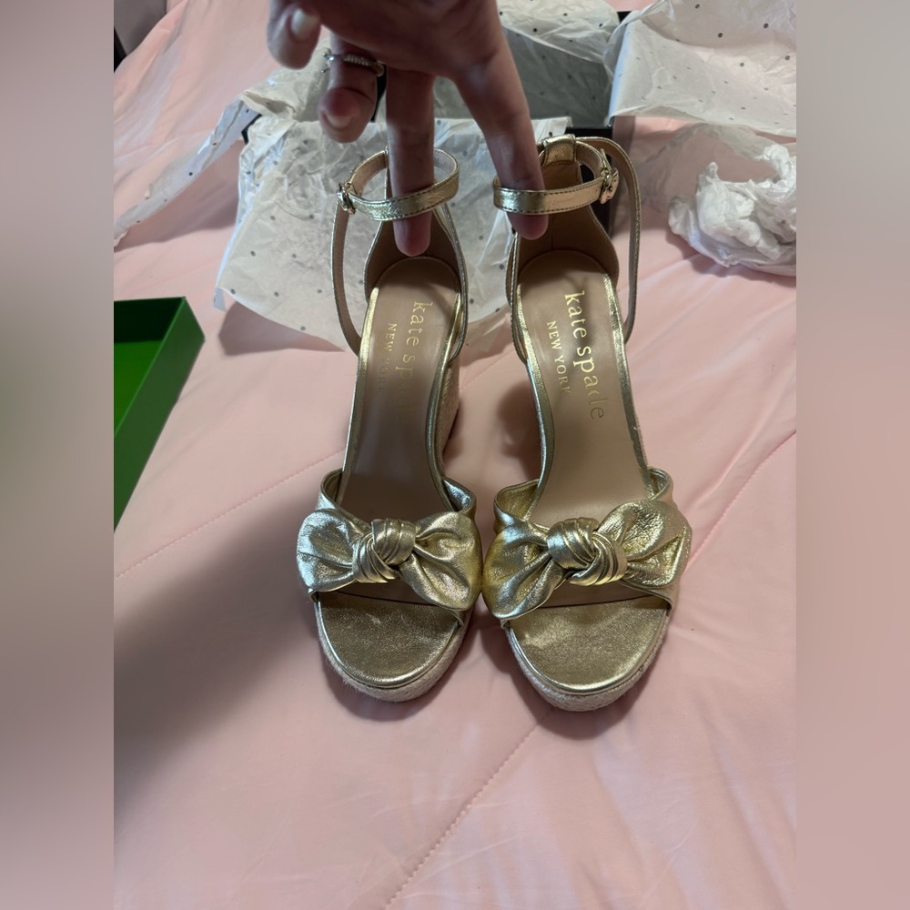 Kate Spade Metallic Gold Sandals